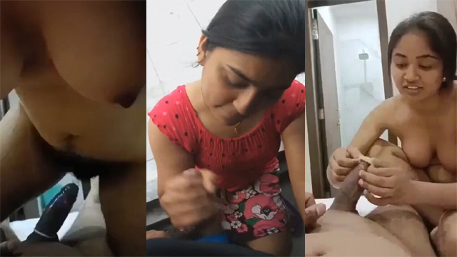 Horny Babe Giving Blowjob Riding