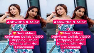 Ashwitha & Miaz Collab – Hot Lesbian Strip Viral