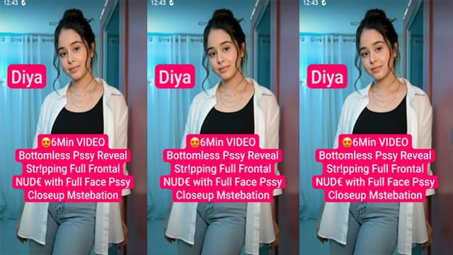 Diya Insta Model Frontal Nude Pssy Closeup Mstrbation Mms Video