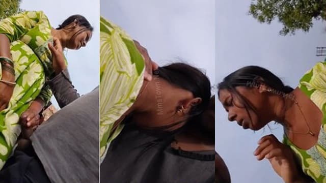 Desi Couple Outdoor Having Fun Clear Talking