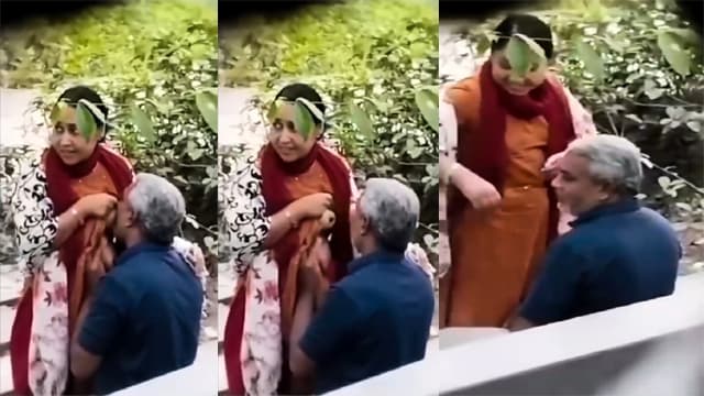 Aunty Boobs Suck – Old Man Park Fuck Viral