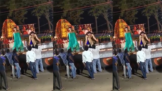 Horny Naked Girl Dancing Road Hard