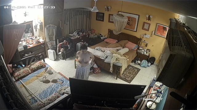 Beautiful Bhabhi Changing Clothes CCTV Cam Video