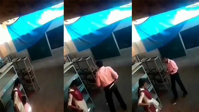 Viral college girl secret fucking with teacher