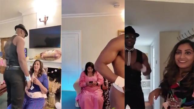 Multiple NRI Milf’s Entertaining With BBC Stripper