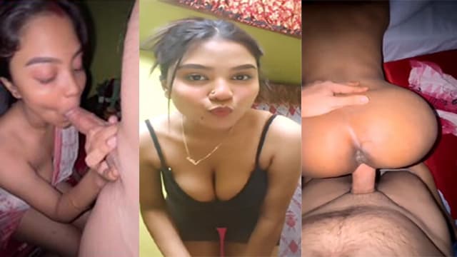 Sexy Indian Horny Bengali Babe Blowjob And Hard Doggy Fucking Old+New
